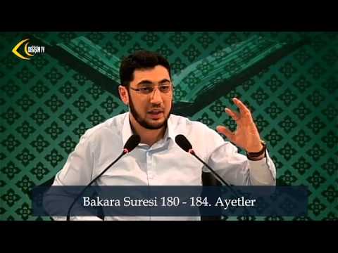 [58. Ders] Abdullah İmamoğlu İle Tefsîr-ul Furkân | Bakara Suresi 180 - 184. Ayetler