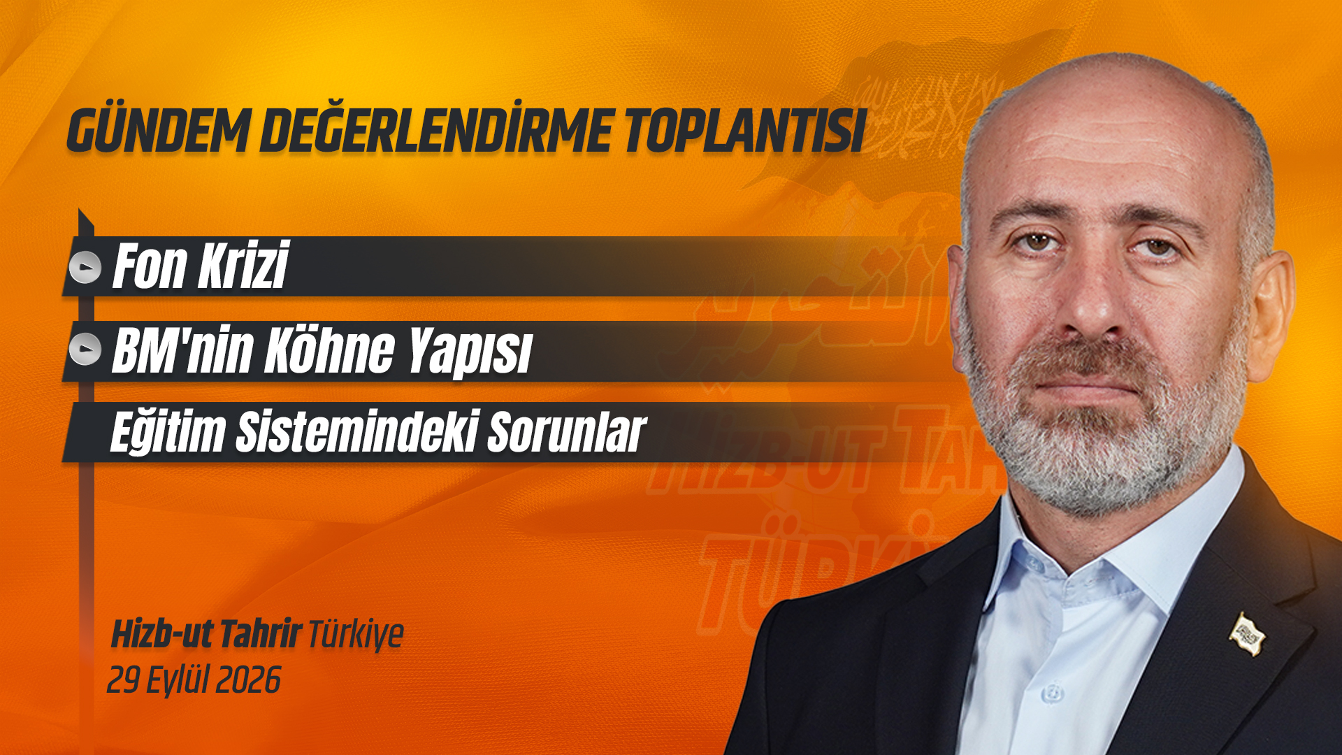 Haftalık Değerlendirme Toplantısı - 29 Eylül 2026