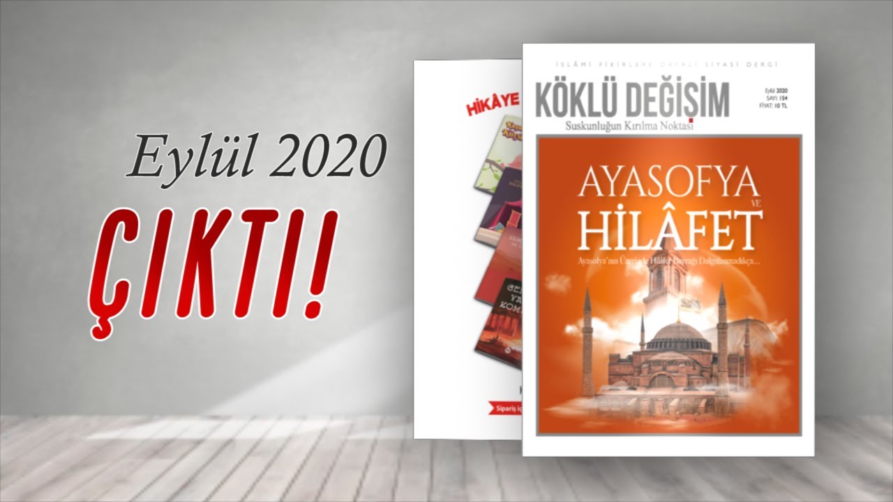 Köklü Değişim Dergisi'nin Eylül 2020 Sayısı Çıktı!