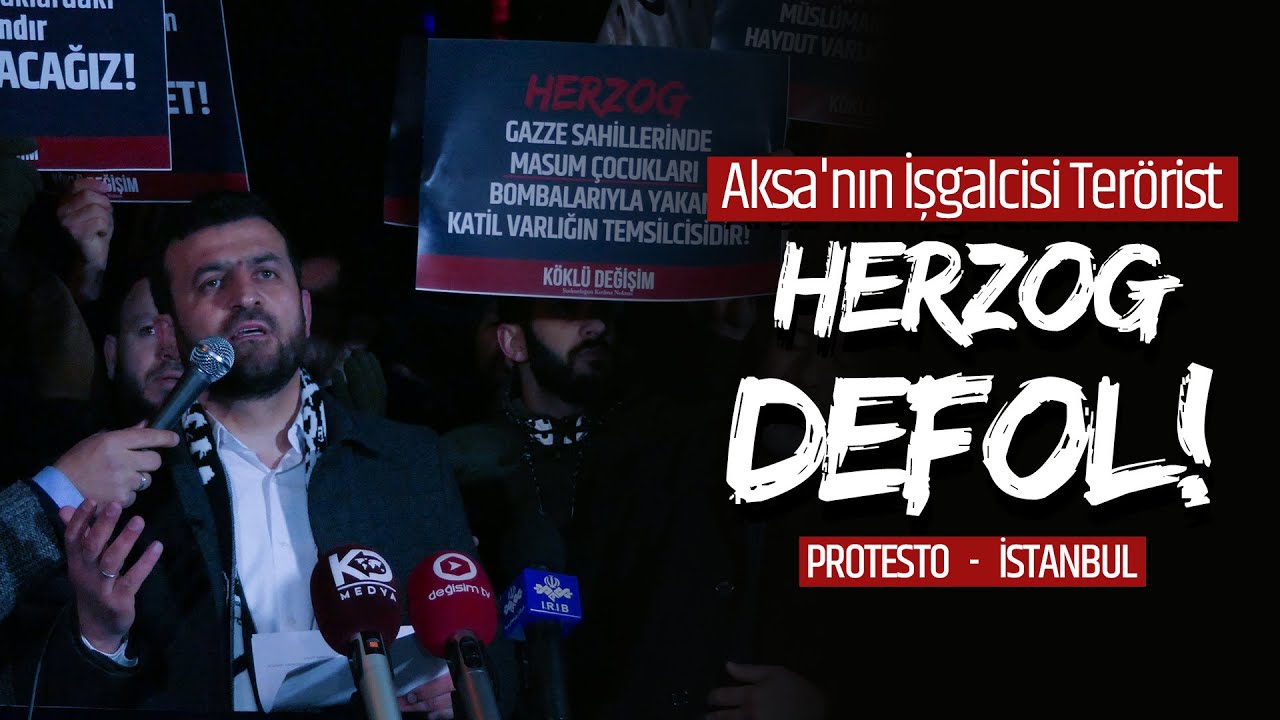 Mescid-i Aksa’nın İşgalcisi Herzog; Topraklarımızdan Defol! Basın Açıklaması